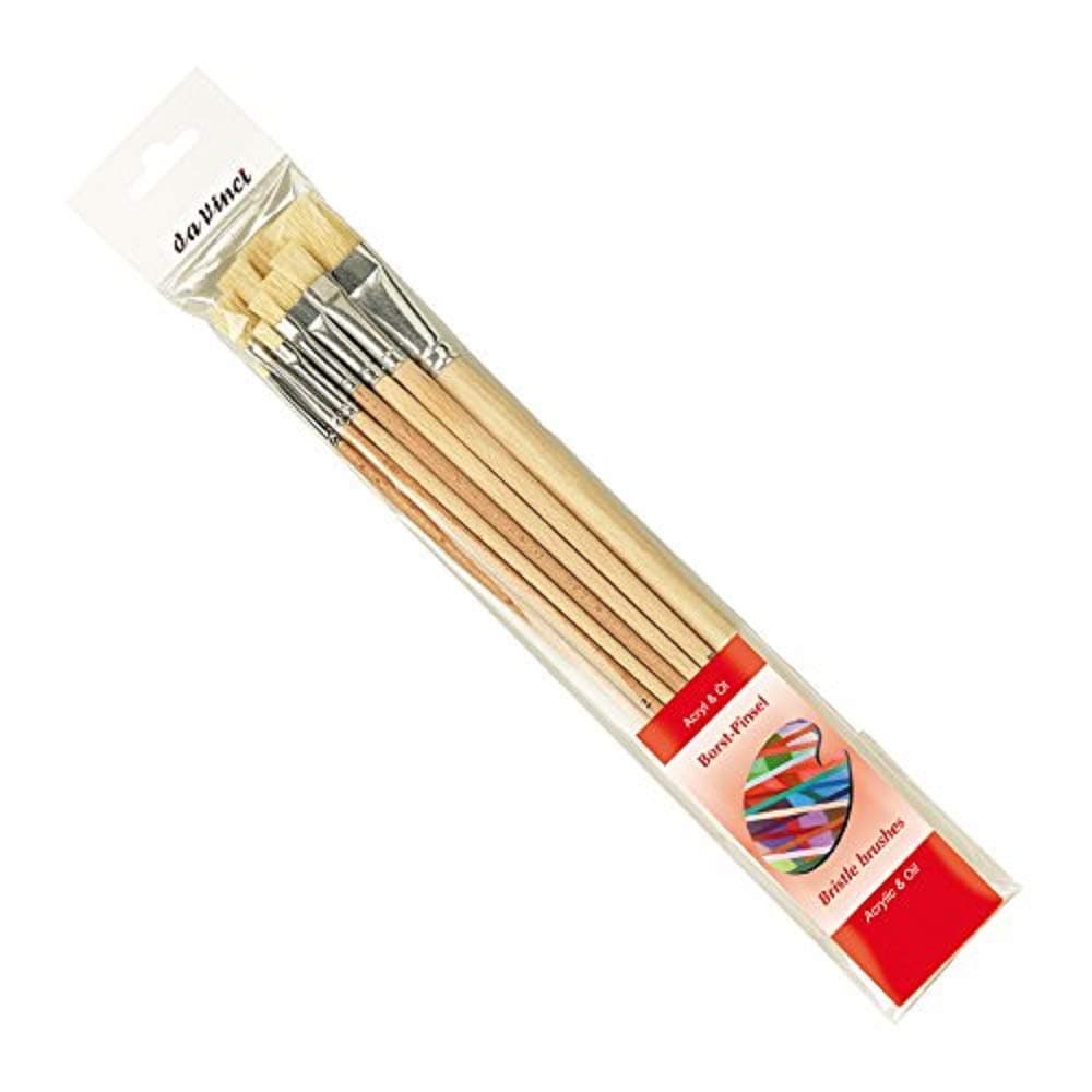 Da Vinci Series 5293 Hogg Bristle 10 pcs Brush Set