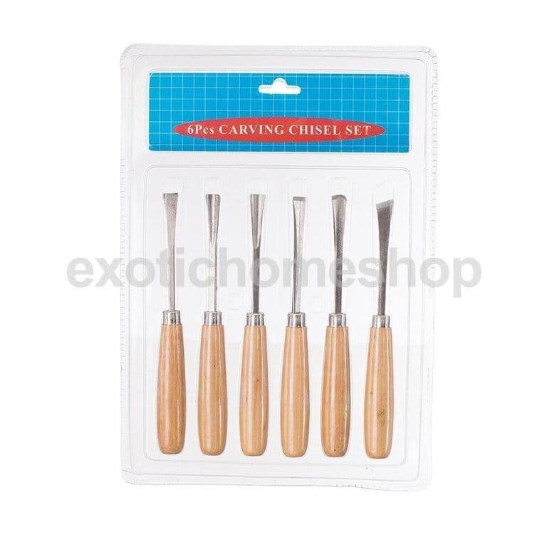Asint Heavy Duty 6 Pcs Wood Carving Chisel Set