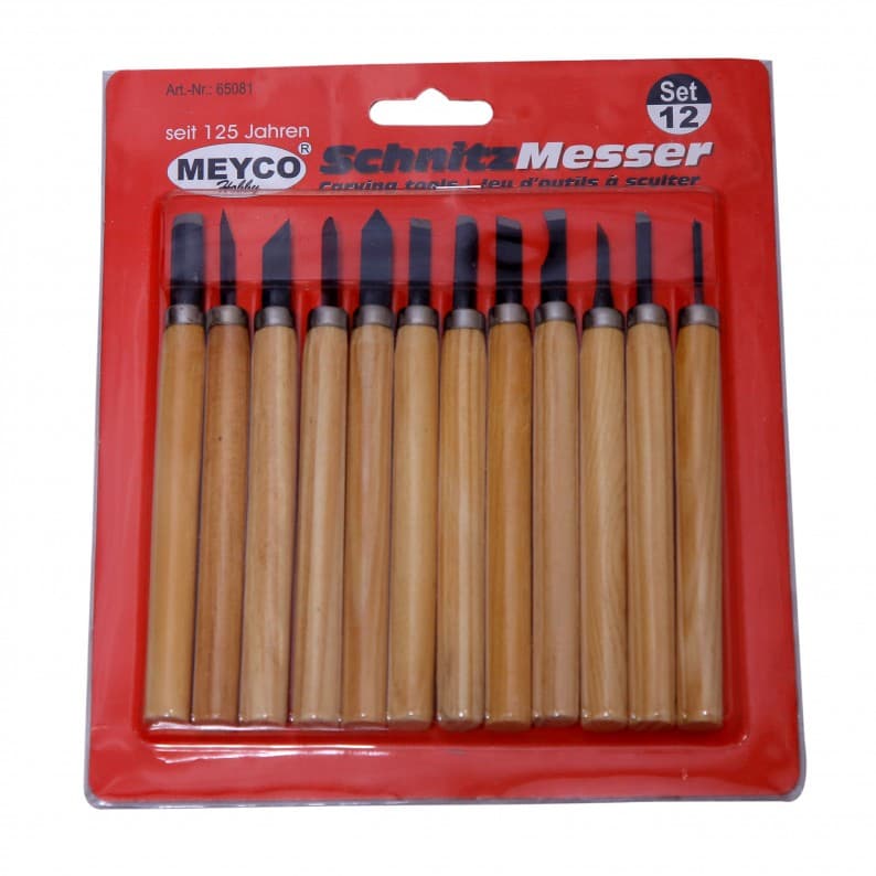 Asint Wood Carving Set, 12 Pieces