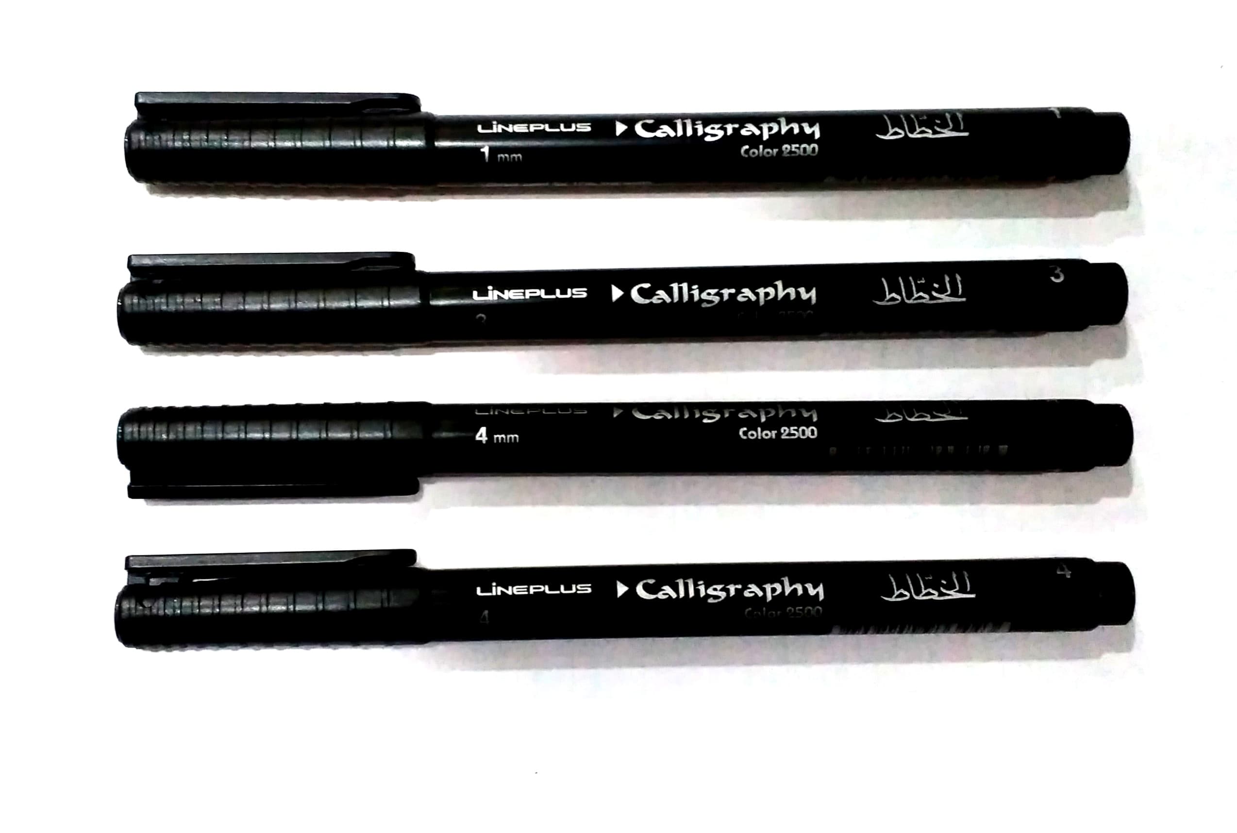 Lineplus Calligraphy Pen Set Of 4 ( Black )