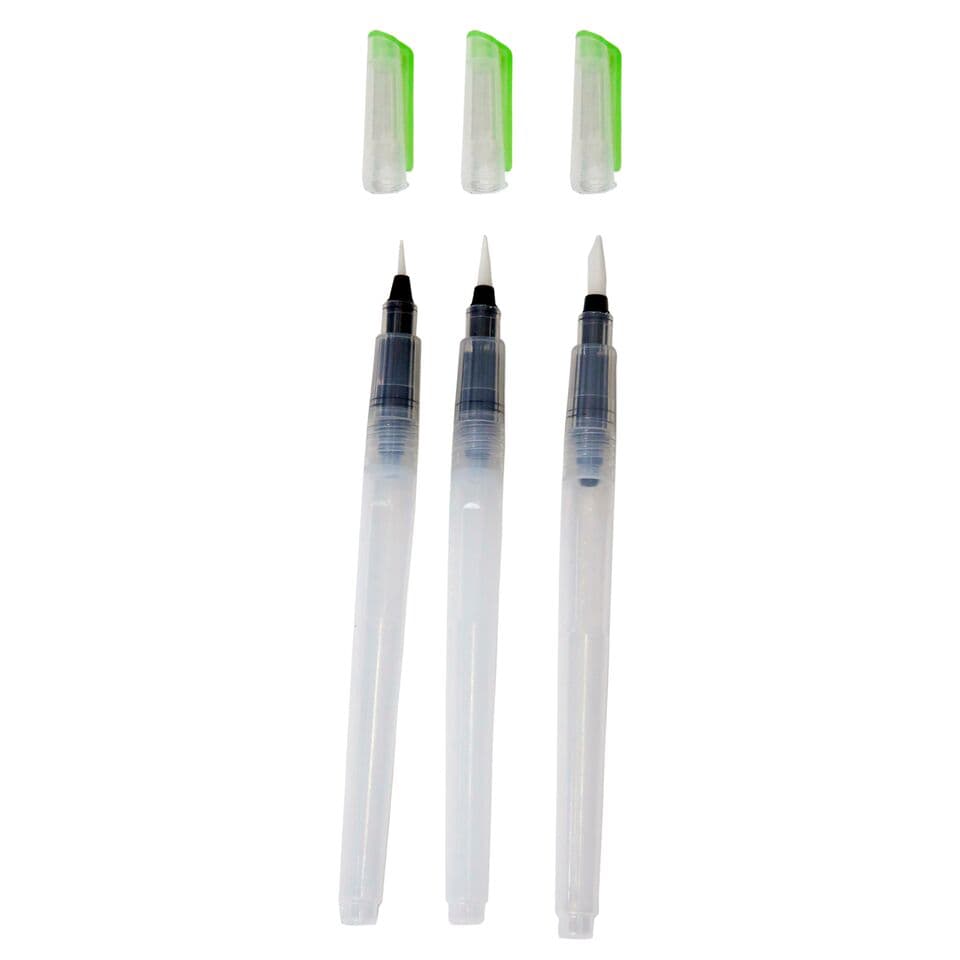 Asint Water Brush Pen Round Tip- Set of 3 Sizes