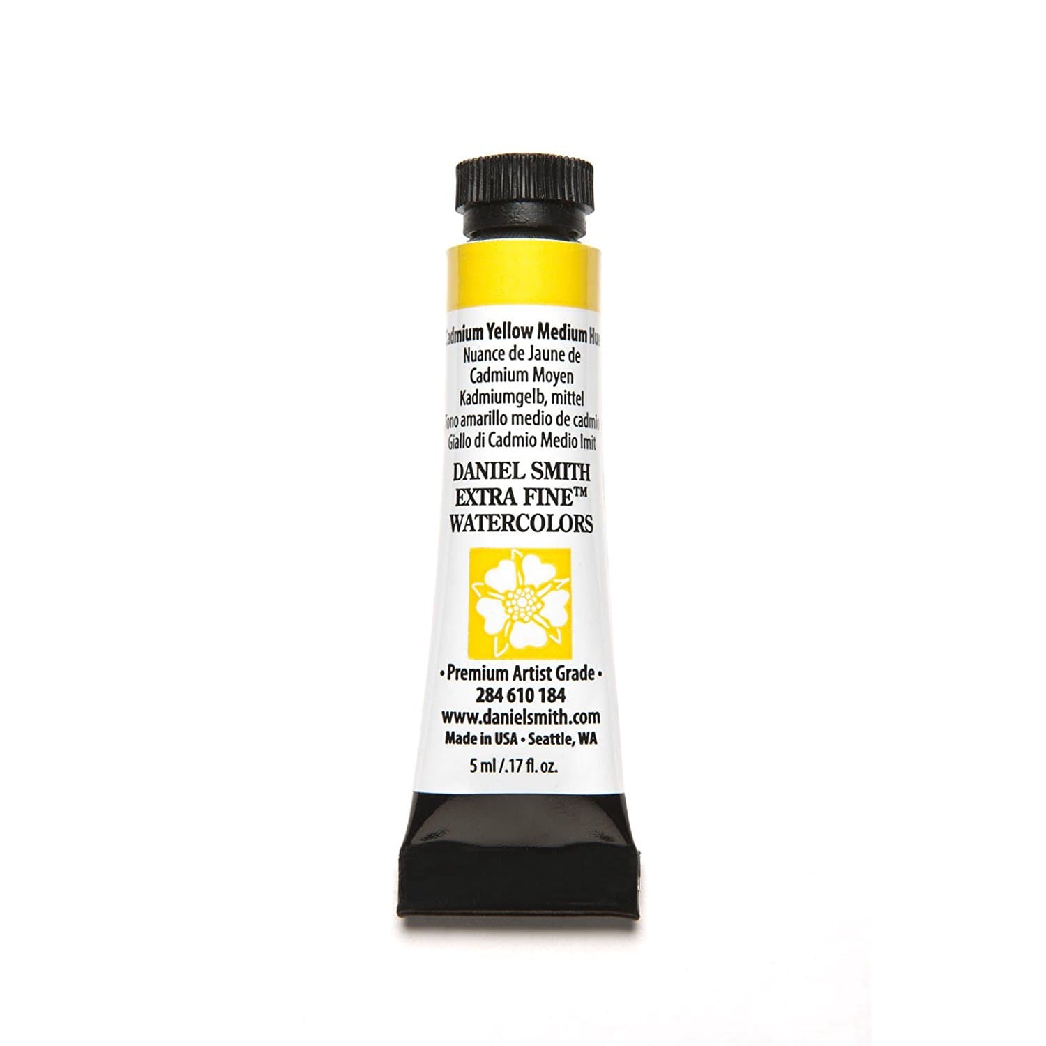 Daniel Smith Watercolors Cadmium Yellow Medium Hue 5ml Tube
