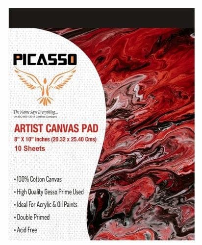 Picasso Artist Canvas Pad 18" x 24" Inches 10 Sheets