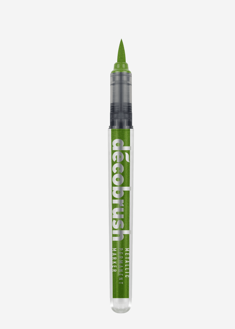 Karin Deco Brush Metallic Marker-Light Green Colour