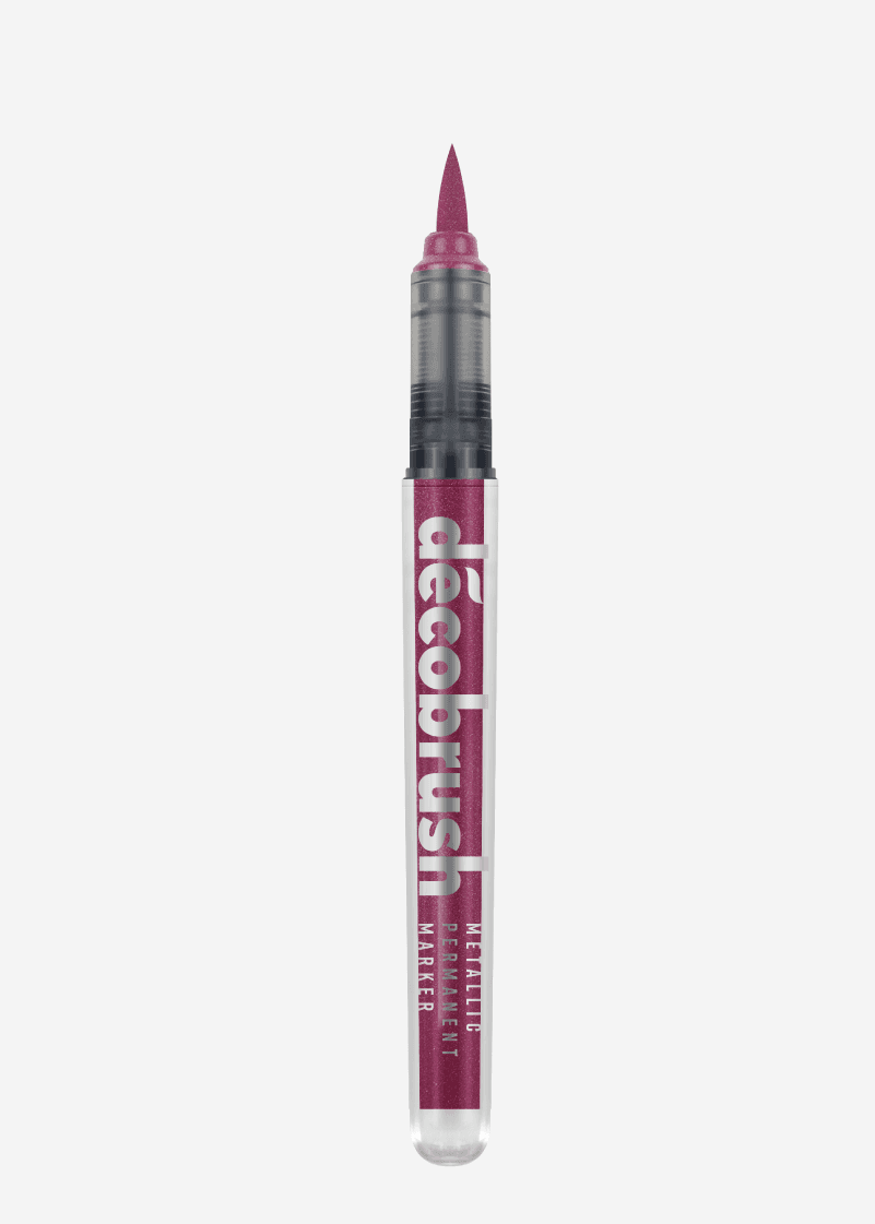 Karin Deco Brush Metallic Marker- Pink Colour
