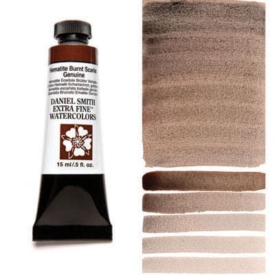Daniel Smith Watercolor Hematite Burnt Scarlet Genuine 15ml Tube