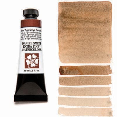 Daniel Smith Watercolor Burnt Tiger’s Eye Genuine 15ml Paint Tube