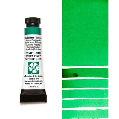 Daniel Smith Watercolor Phthalo Green (Yellow Shade) 15ml Tube
