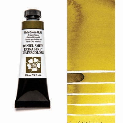 Daniel Smith Watercolor Rich Green Gold 15ml Tube