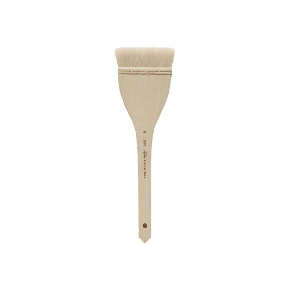 Silver Brush Atelier Hake Brush Flat - Size 40, Long Handle (5001-40)