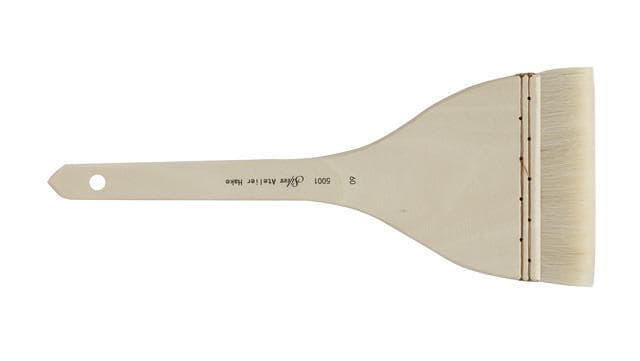 Silver Brush Atelier Hake Brush Flat - Size 60, Long Handle (5001-60)