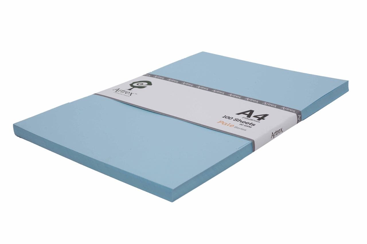 Artrex A4 Color Paper Pale Blue 80 GSM (Pack of 100 Sheets)