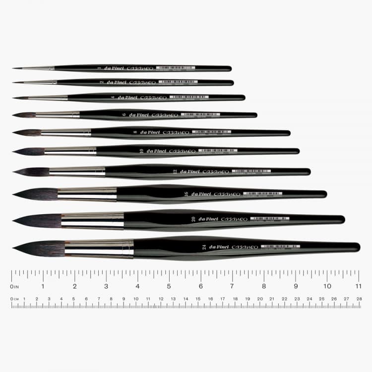 Da Vinci Watercolor Series 5598 Casaneo Paint Brush, Round New Wave Synthetics individual brushes (Open Stock)