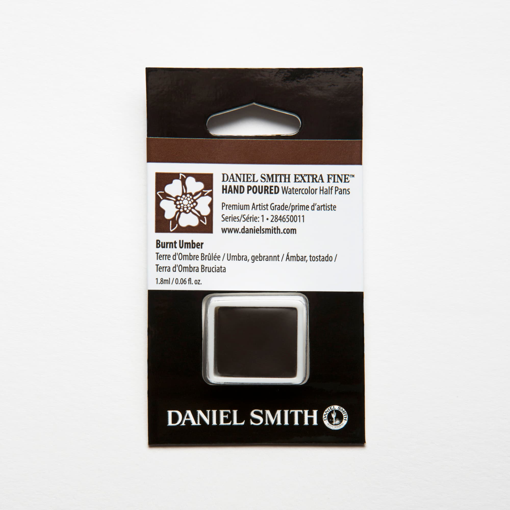 DANIEL SMITH Watercolor Half Pans Burnt Umber