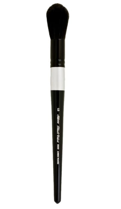 Silver Brush Jumbo Round Black Velvet Series Size Large (3025S-L)