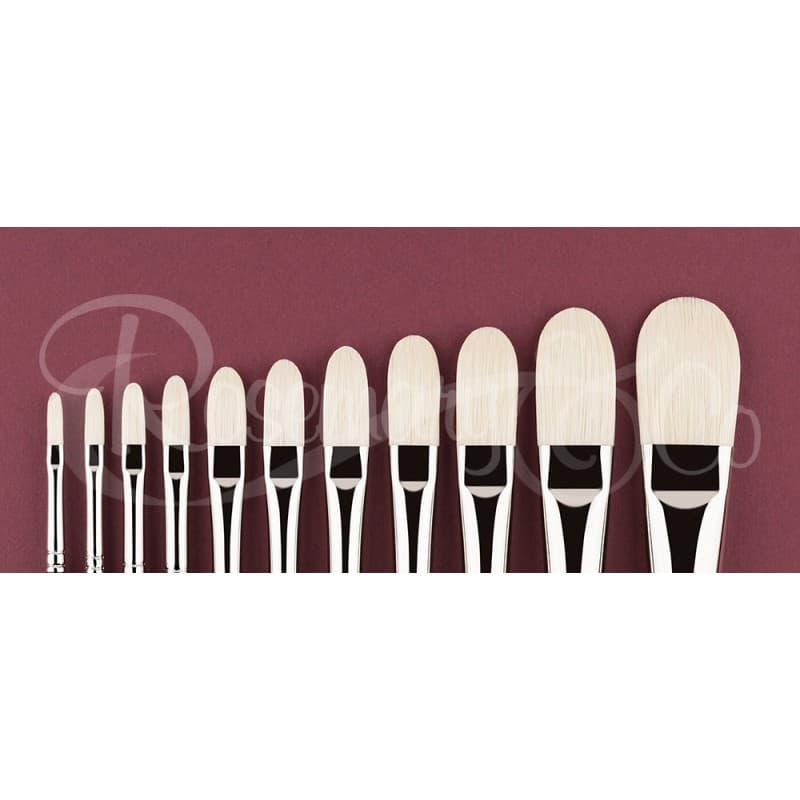 ROSEMARY ULTIMATE BRISTLE FILBERT SIZE 4 (LONG HANDLE)