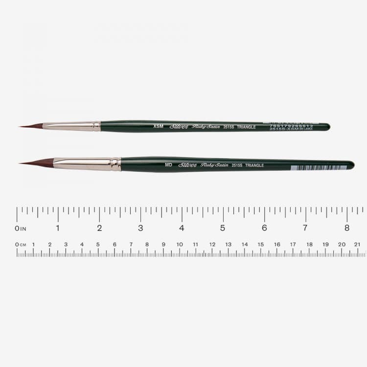 SILVER BRUSH RUBY SATIN SYNTHETIC BRUSH SERIES 2515S TRIANGLE (OPEN STOCK)