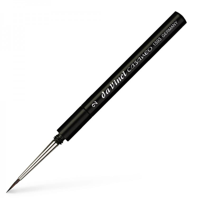 DA VINCI CASANEO SYNTHETIC WATERCOLOUR TRAVEL BRUSH SERIES 1593TP SIZE 2