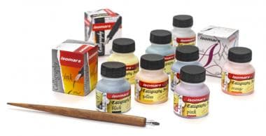 ISOMARS CG01 CALLIGRAPHY INKS 10 Colours- 30ML