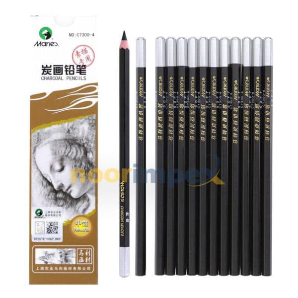MARIES CHARCOAL PENCILS (NEUTRAL) NO:C7300-4