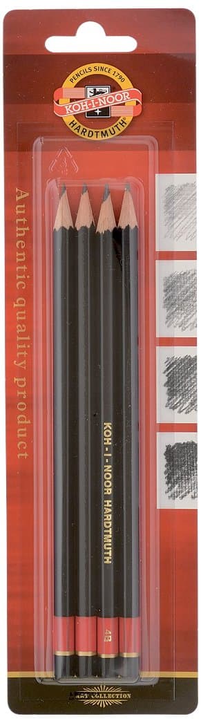 Koh-I-Noor set of 4 graphite pencils 1935