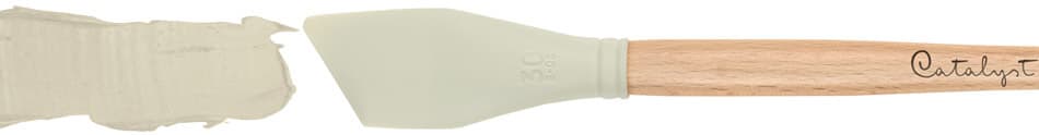 Princeton Catalyst Silicone Blade Tool No. 6 Shape-B30-06 Colour-White, Size-30 mm