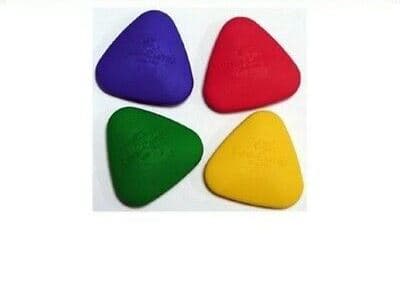 Set Of 10 Colour Geometric Shape Eraser (Triangles)
