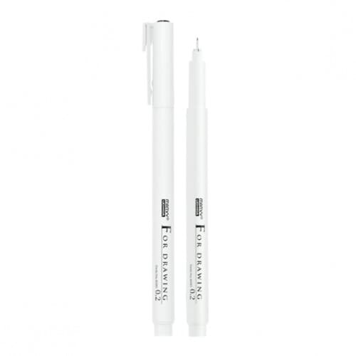 Marvy Uchida Black Ink Fine Line Pens 0.2