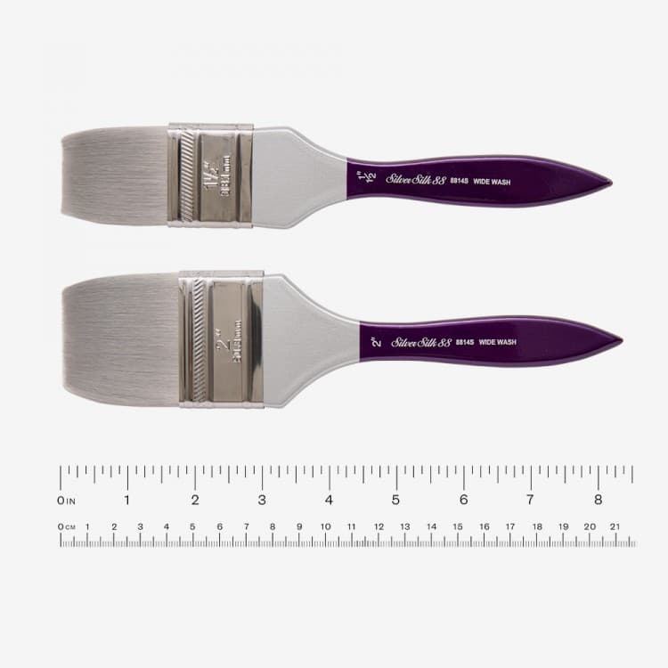 SILVER BRUSH SILVER SILK 88 SHORT HANDLE SERIES 8814S WIDE WASH