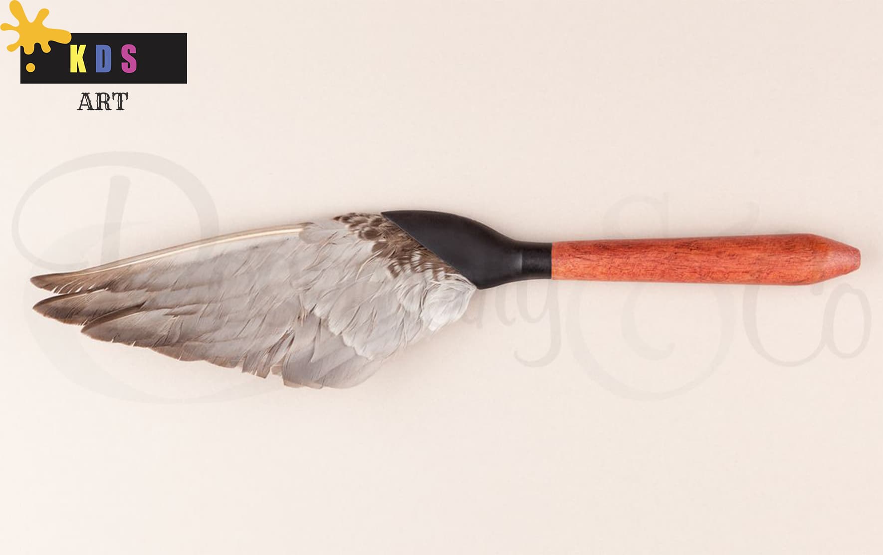 ROSEMARY MARBLING FEATHER BRUSH