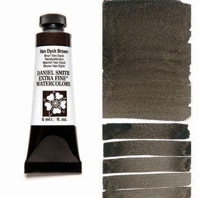 Daniel Smith Watercolor Van Dyck Brown 5ml Tube