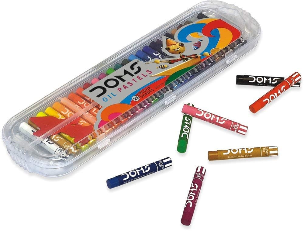 DOMS Oil Pastel 25 Shades Plastic Pack