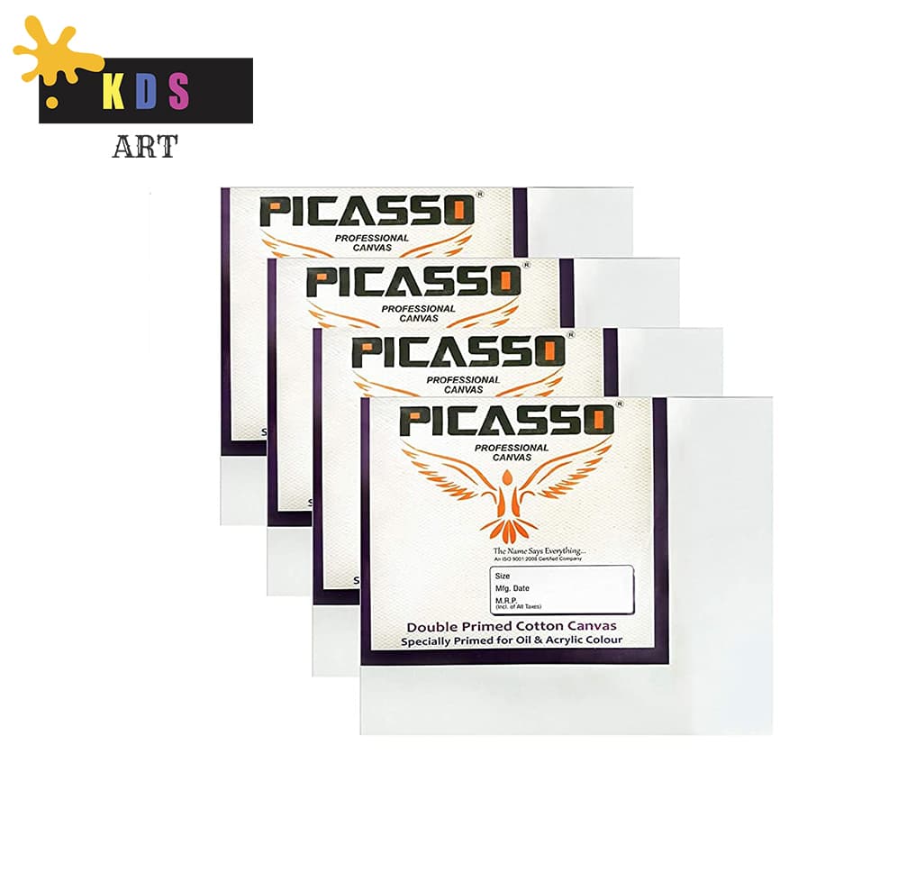 PICASSO Canvas Board 8" x 10" Inches (PACK OF 4)