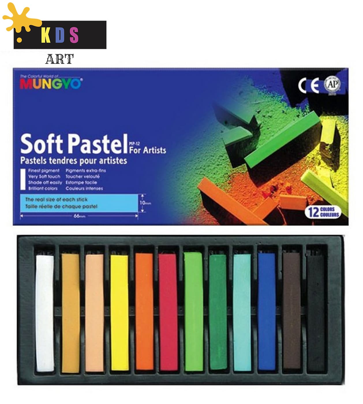 Mungyo Artists Soft Pastel Set – 12 Colors