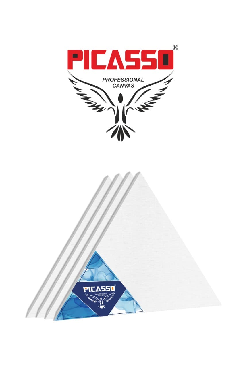 Picasso  Canvas 10 x 10 Triangle Shape (PACK OF 2)