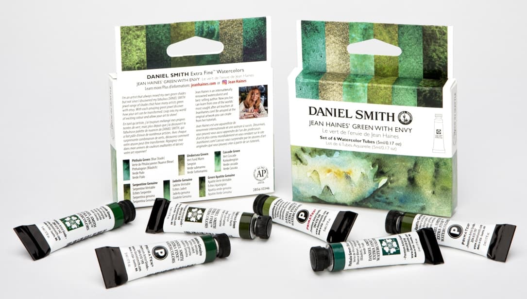 Daniel Smith Jean Haines’ Green with Envy Watercolor Set of 6 tubes
