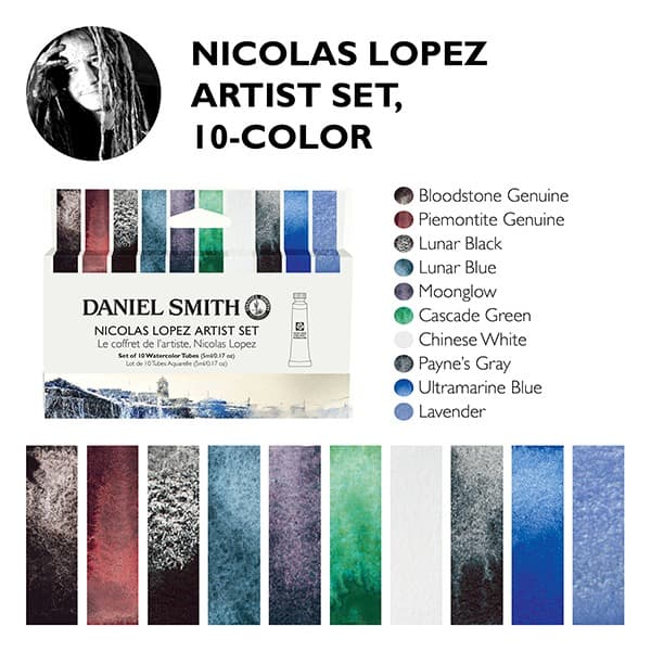 Daniel Smith Nicolas Lopez Artist Watercolor (Set of 10 tubes)