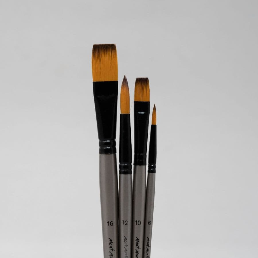 Monte  Marte Gallery Series  Acrylic  Brush Set-4 (Pieces)