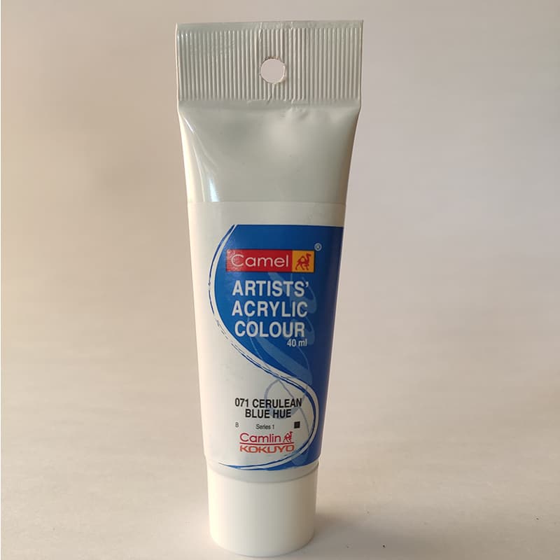Camel Artist Acrylic Color Cerulean Blue Hue Tube 40ml
