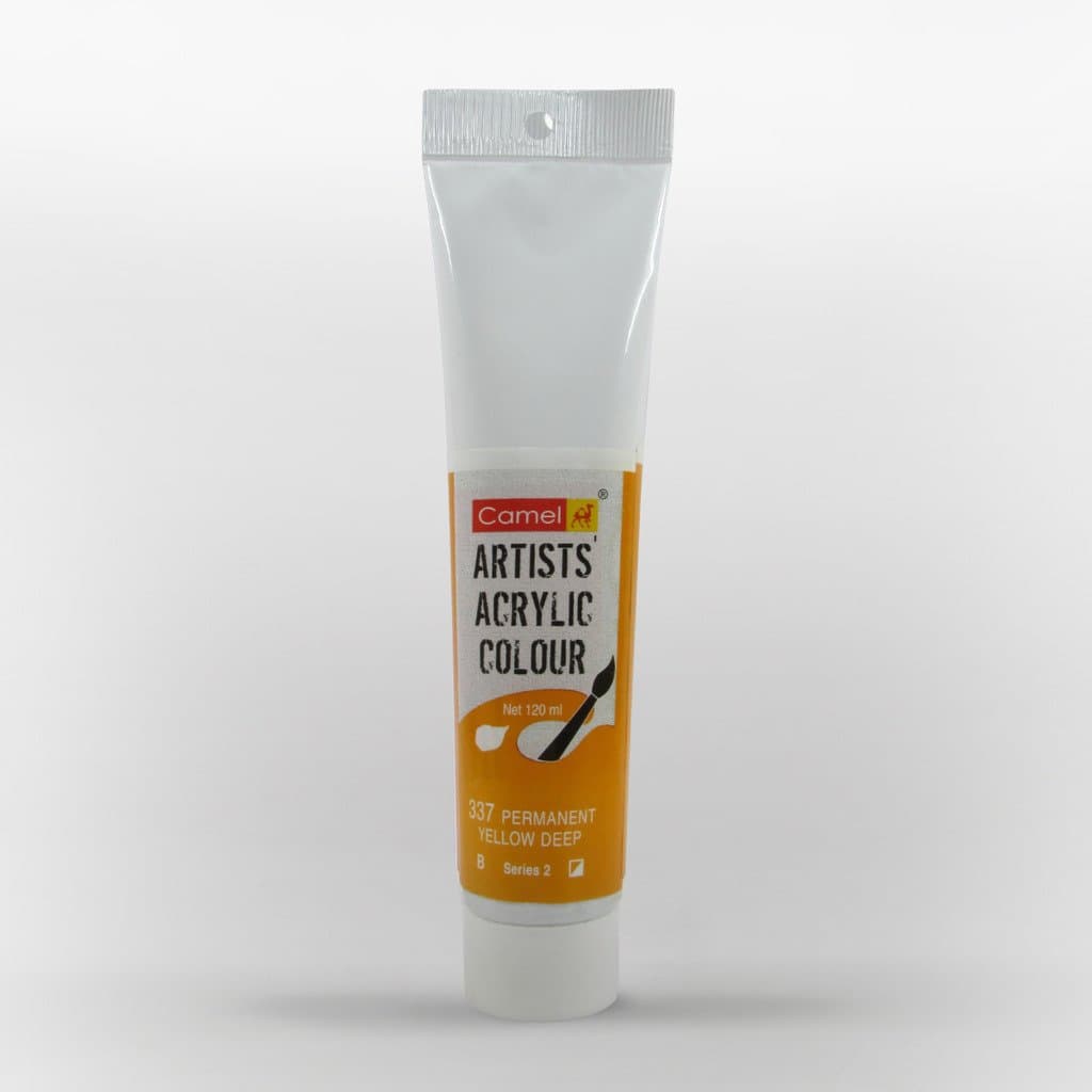 Camel Artist Acrylic Color Permanent Yellow Deep Tube 120m