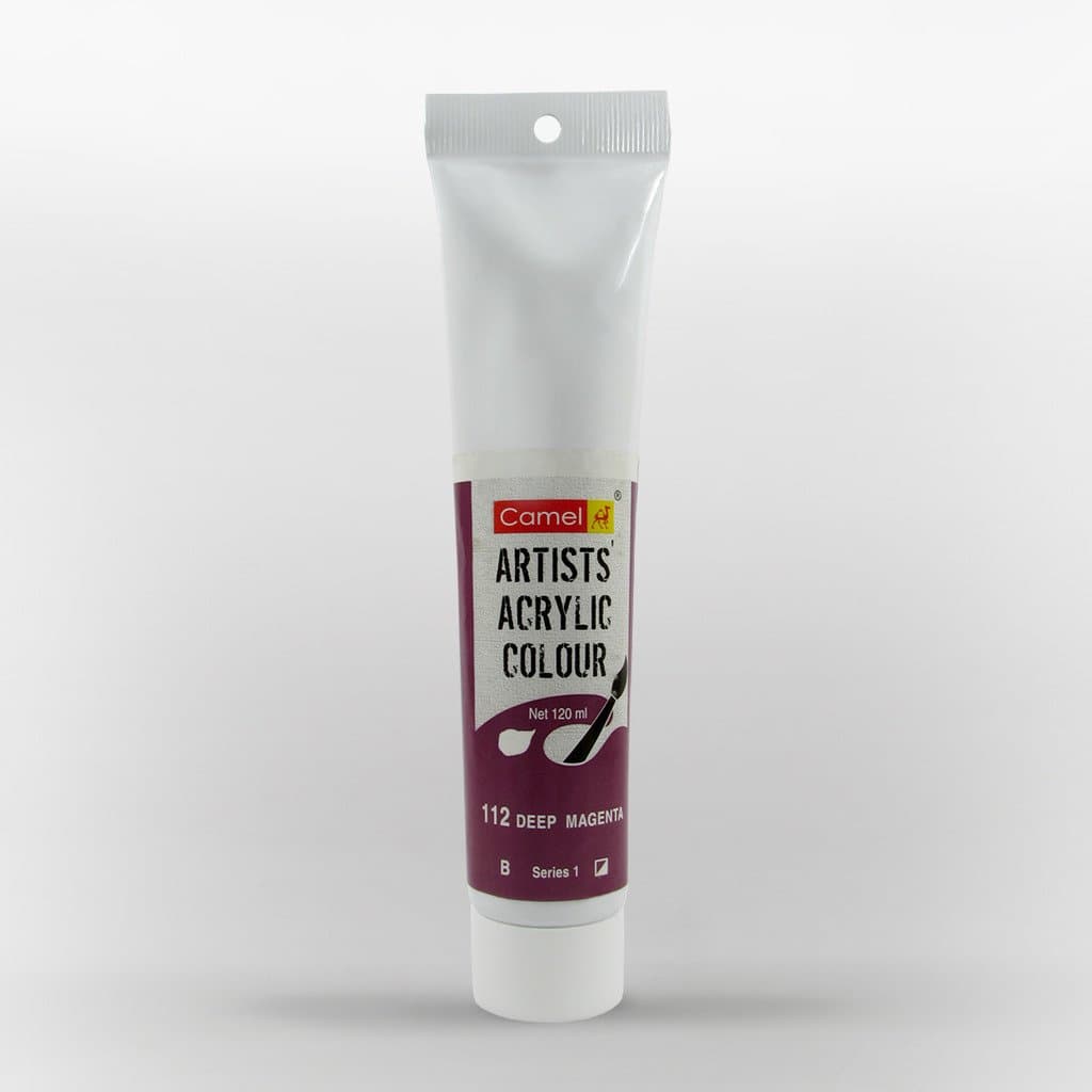 Camel Artist Acrylic Color Deep Magenta Tube 120ml