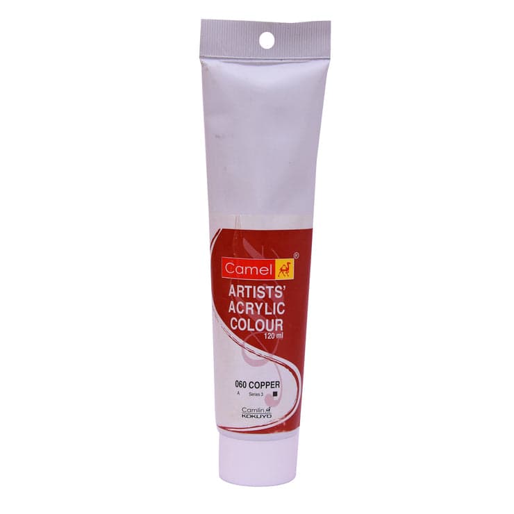 Camel Artist Acrylic Color Copper Tube 120ml