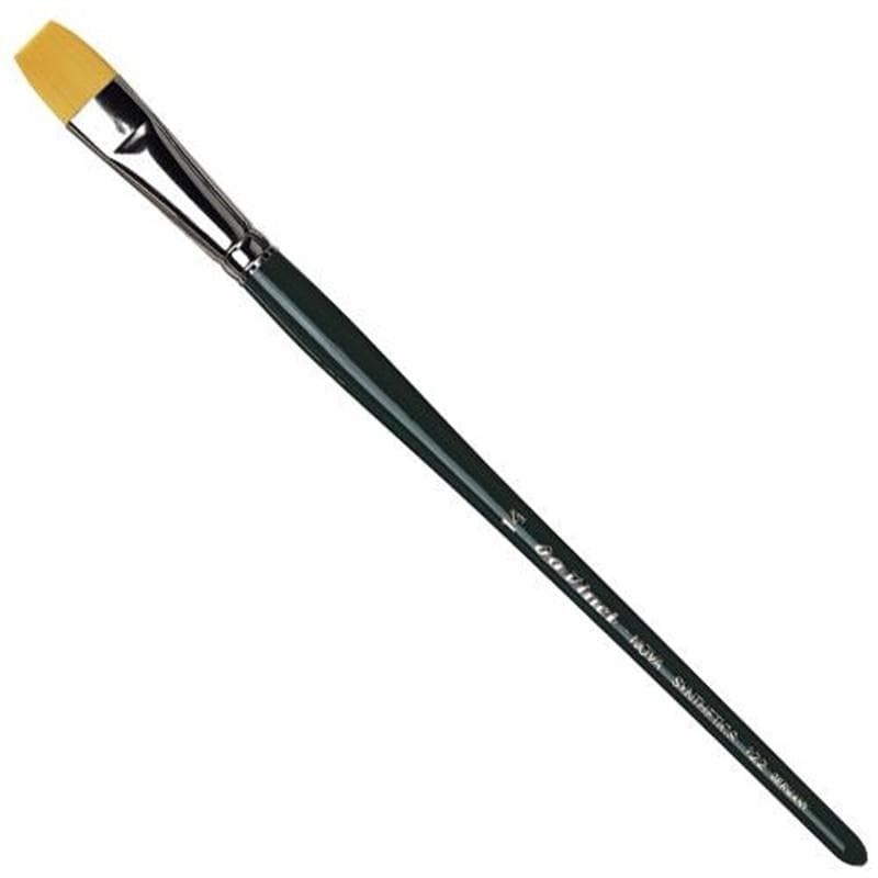 da Vinci Nova Series 122 Hobby Paint Brush Bright Golden Hobby Flat Synthetic (OPEN STOCK)