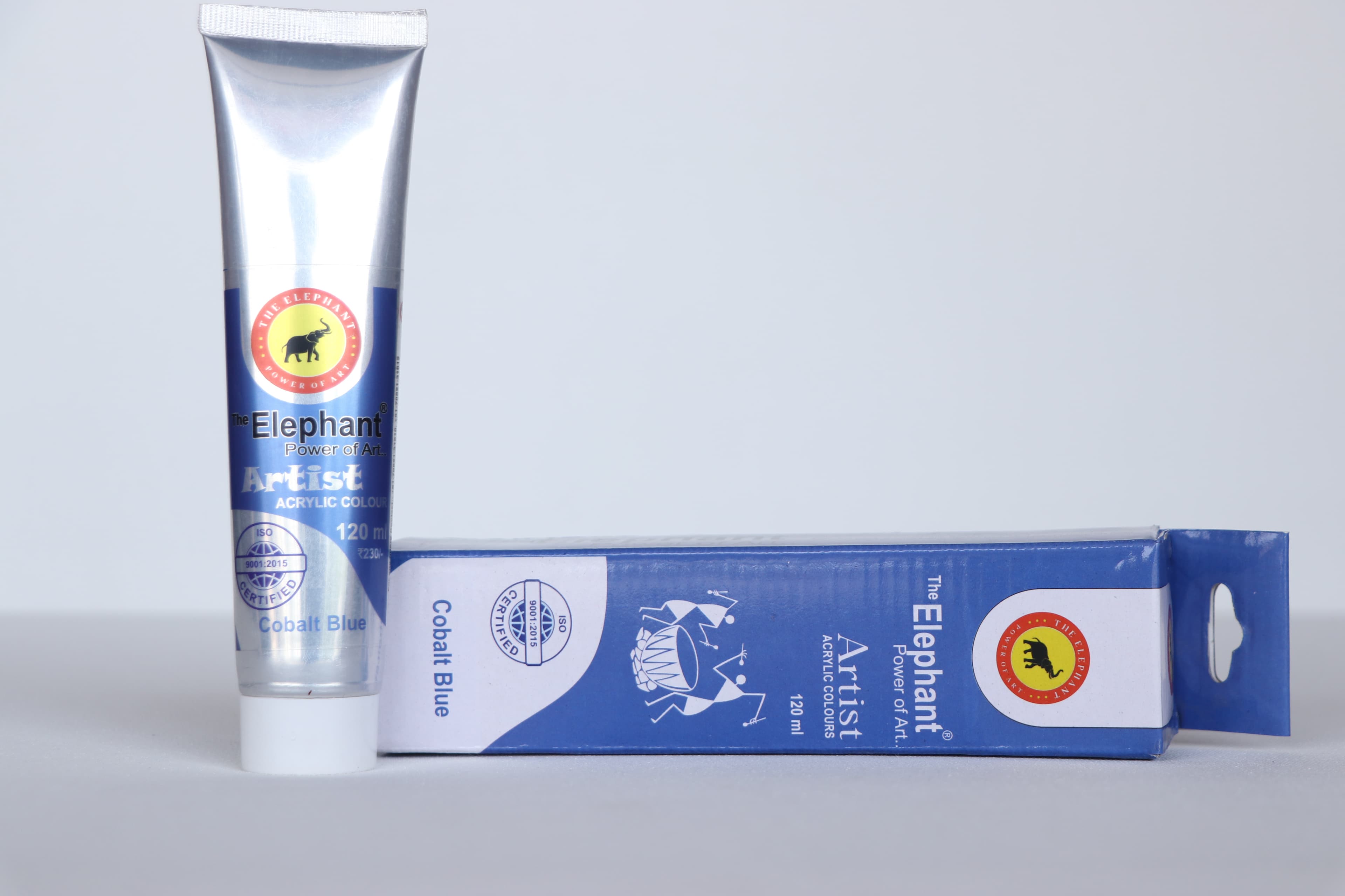 The Elephant Artist Acrylic Colors Cobalt Blue 120ml