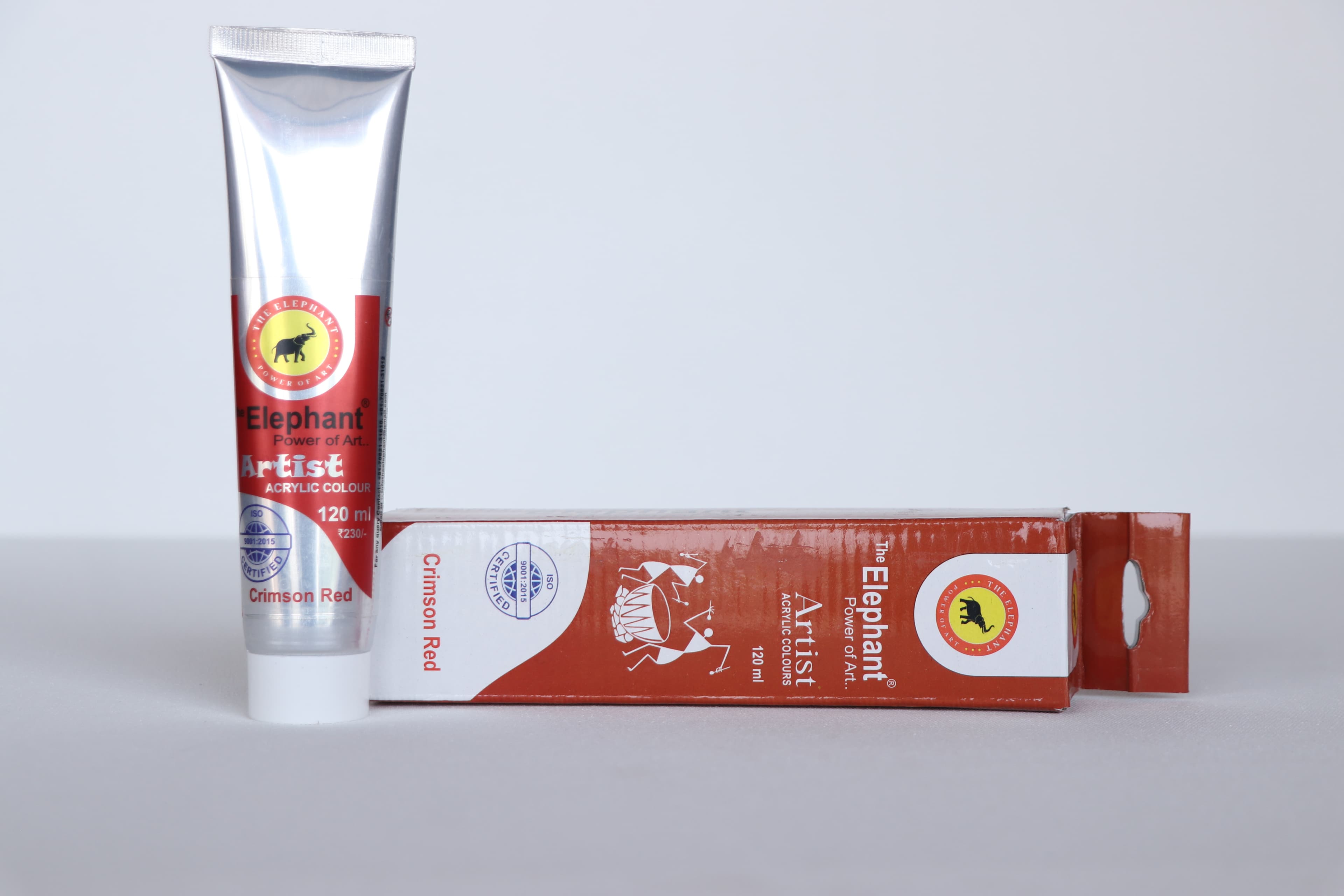 The Elephant Artist Acrylic Colors Crimson Red 120ml