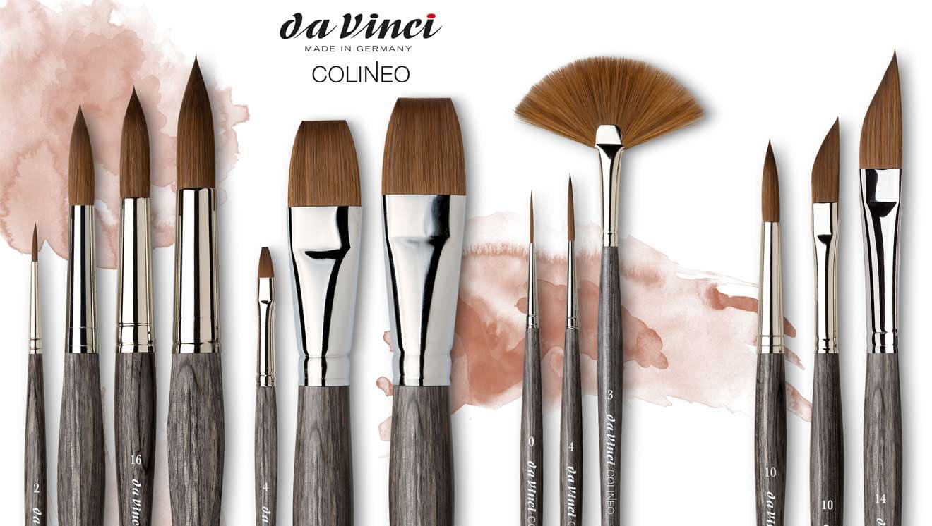DA VINCI : COLINEO : SYNTHETIC SABLE WATERCOLOUR BRUSHES : 422 / 1222 / 5522 / 5527 / 5822