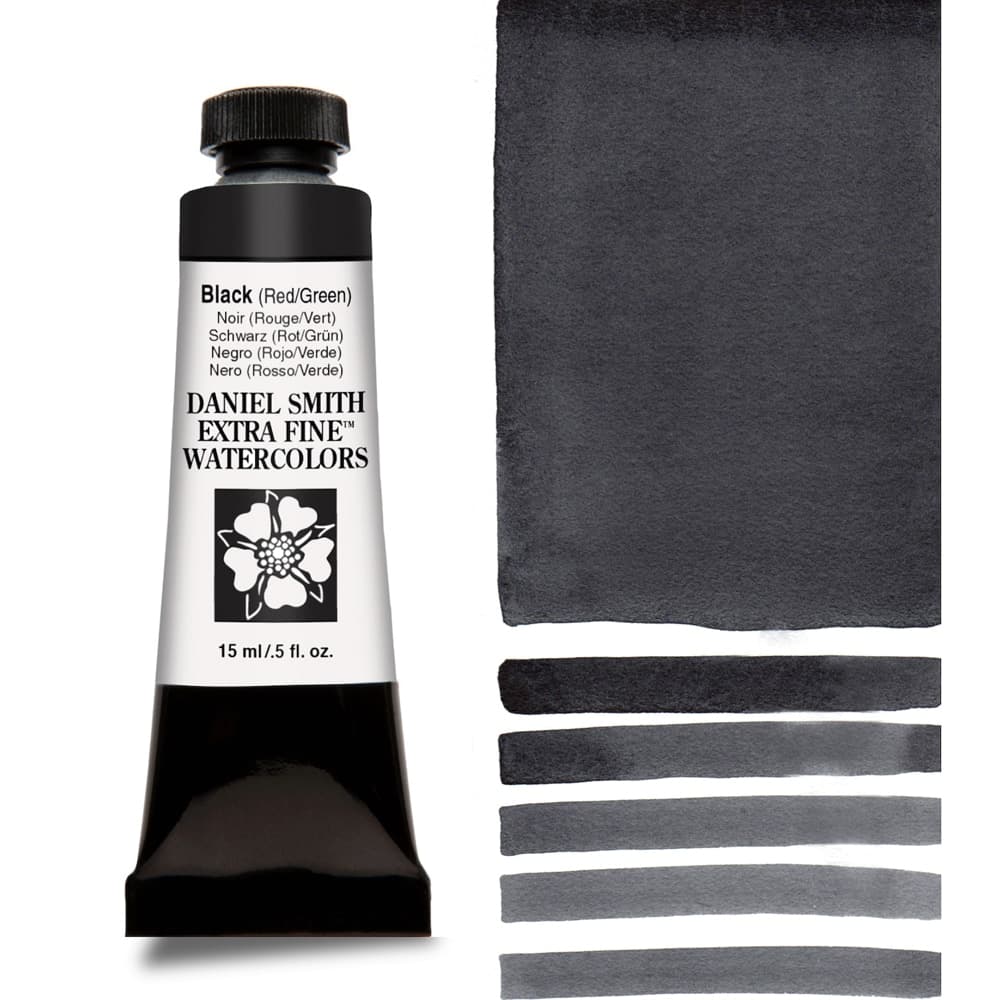 Daniel Smith Watercolor Black (Red/Green) 15ml Tube