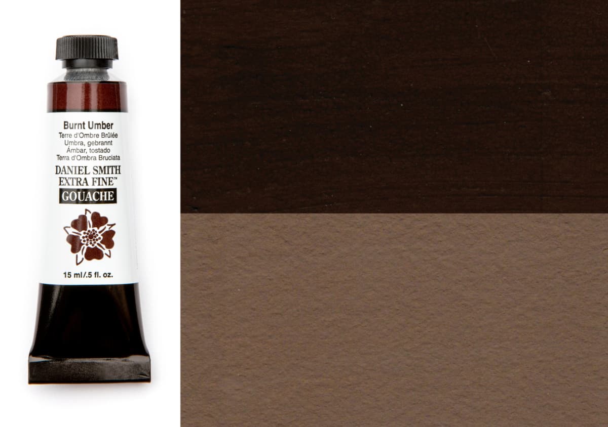 Daniel Smith Gouache Burnt Umber 15ml tube