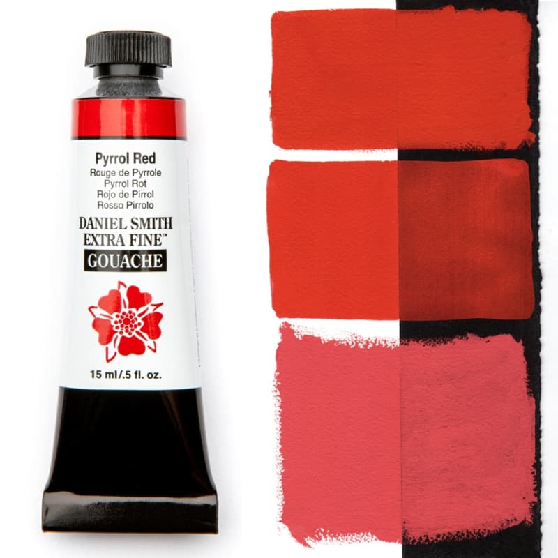 Daniel Smith Gouache Pyrrol Red 15ml tube