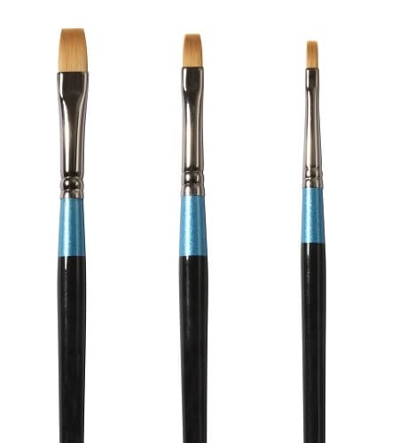 Daler Rowney Aquafine Flat Shader Brushes Short Handle Series AF62 size 6